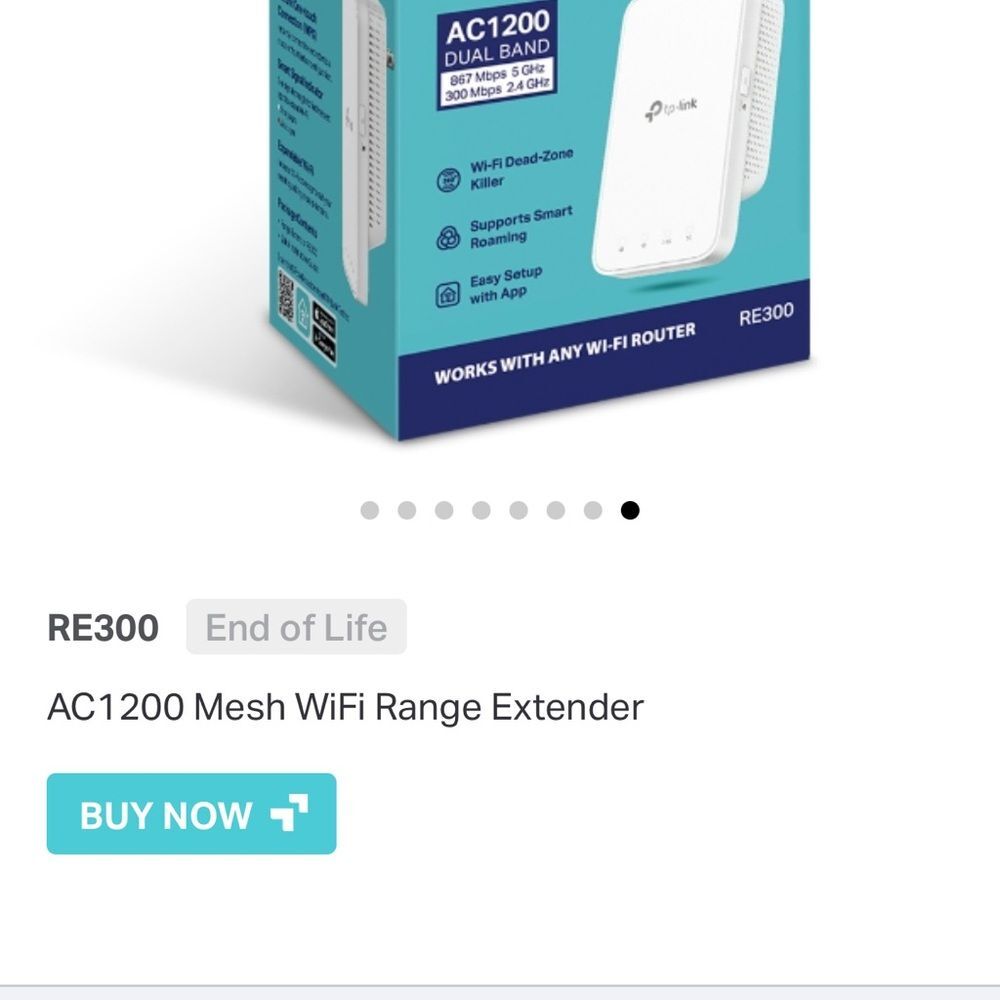 TP Link Mesh Wi Fi Range Extender - Picture 9 of 10